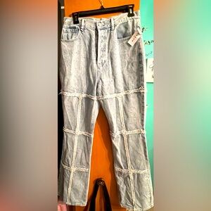 PACSUN!! High-Rise Bootcut Frayed-Detail Women’s Jeans!!